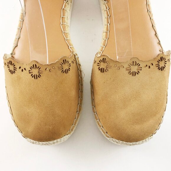 VINCE CAMUTO Breshan Suede Espadrille Closed Toe Platform Sandal 9 - Picture 8 of 12